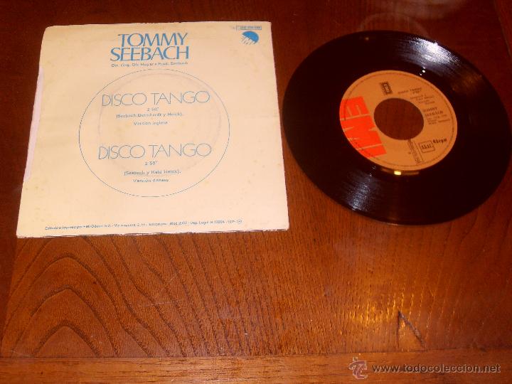 Discos de vinilo: TOMMY SEEBACH SINGLE DISCO TANGO MADE IN SPAIN 1979 - Foto 2