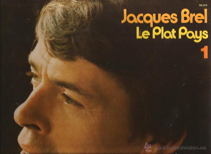 Discos de vinilo: LP JACQUES BREL : LE PLAT PAYS - Foto 1