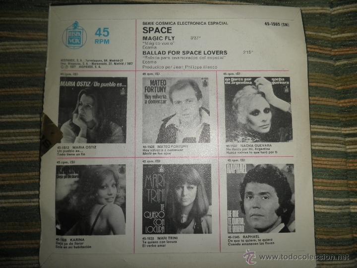 Discos de vinilo: SPACE - MAGIC FLY SINGLE - ORIGINAL ESPA&Ntilde;OL - HISPAVOX RECORDS 1977 - STEREO - - Foto 2