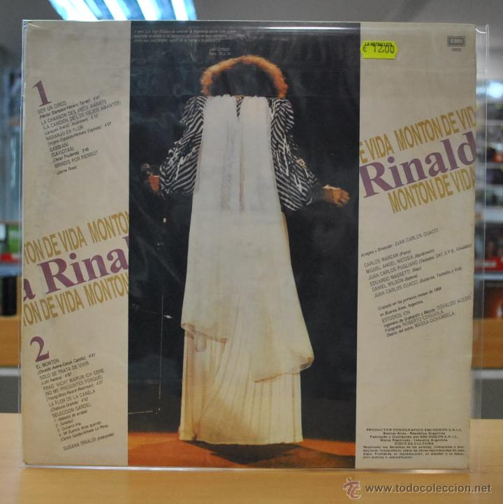 Discos de vinilo: SUSANA RINALDI - MONTON DE VIDA - LP - Foto 2