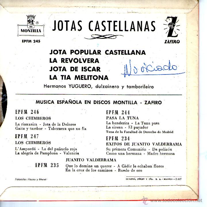 Discos de vinilo: JOTAS CASTELLANAS - Foto 2