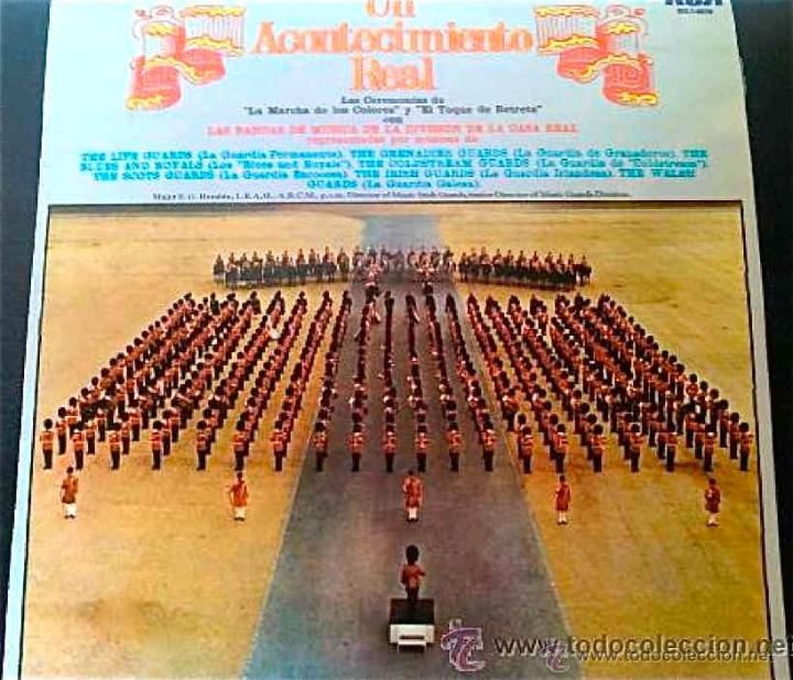 Discos de vinilo: UN ACONTECIMIENTO REAL - BANDAS DE M&Uacute;SICA DE LA DIVISI&Oacute;N DE LA CASA REAL BRIT&Aacute;NICA - LP ESPA&Ntilde;A