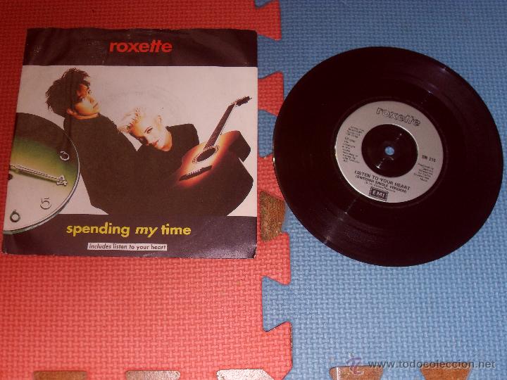Discos de vinilo: ROXETTE- SINGLE- SPENDING MY TIME -MADE IN SVENSKA 1991 - Foto 1