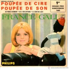 Discos de vinilo: FRANCE GALL - POUPEE DE CIRE POUPEE DE SON + 3