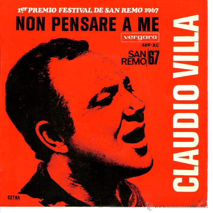 Discos de vinilo: CLAUDIO VILLA / NON PENSARE A ME - Foto 1