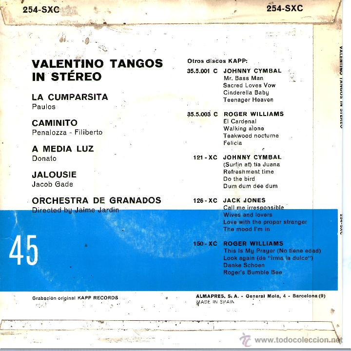 Discos de vinilo: VALENTINO TANGO IN STEREO - Foto 2