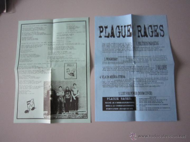 Discos de vinilo: EP - SPLIT HARD CORE - PLAGUE RAGES Y LD 50-OBSERVED -2000 - IMPORTACI&Oacute;N - BRASIL - Foto 3