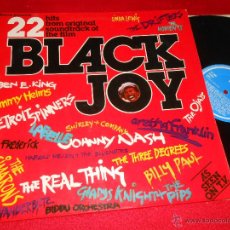 Discos de vinilo: BLACK JOY 22 HITS FROM SOUNDTRACK SOUL OST LP 1977 RONCO UK DRIFTERS+CIMARONS+HELMS ++ 22 CANCIONES