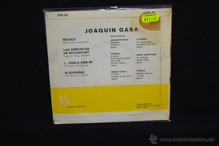 Discos de vinilo: JOAQUIN GASA - MEXICO +3 - EP - Foto 2