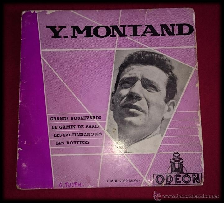 Discos de vinilo: Y. Montand -   Grands boulevards -odeon - Foto 1