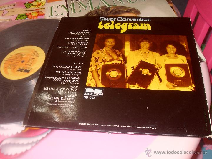 Discos de vinilo: SILVER CONVENTION LP TELEGRAM MADE IN SPAIN 1977 - Foto 2