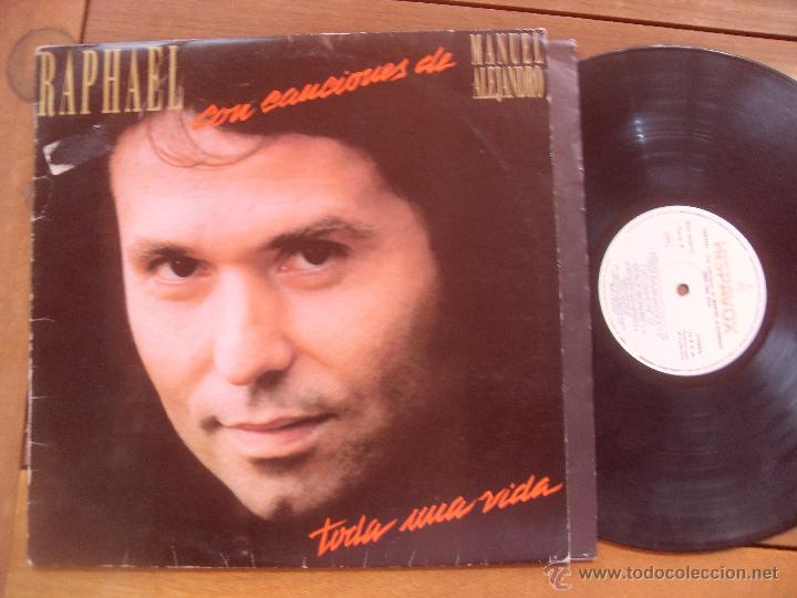 Discos de vinilo: RAPHAEL LP CON CANCIONES DE MANUEL ALEJANDRO MADE IN SPAIN 1986 - Foto 1