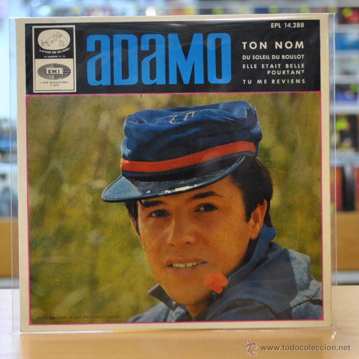 Discos de vinilo: ADAMO - TON NOM - + 3 - EP - Foto 1