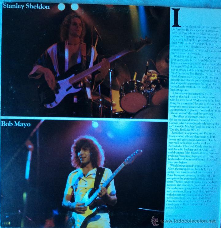 Discos de vinilo: Peter Frampton - Comes Alive - Edici&oacute;n de 1976 de Espa&ntilde;a - Doble - Foto 5