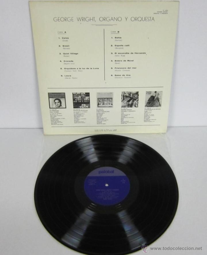 Discos de vinilo: GEORGE WRIGHT ORGANO Y ORQUESTA - LP - PALOBAL 1963 SPAIN - Foto 4