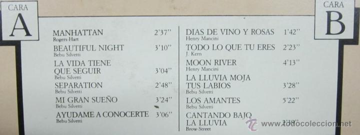 Discos de vinilo: BEBU SILVETTI Y ORQUESTA - SO&Ntilde;ANDO - LP - EDIGSA 1981 SPAIN - Foto 3