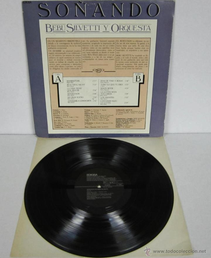Discos de vinilo: BEBU SILVETTI Y ORQUESTA - SO&Ntilde;ANDO - LP - EDIGSA 1981 SPAIN - Foto 4