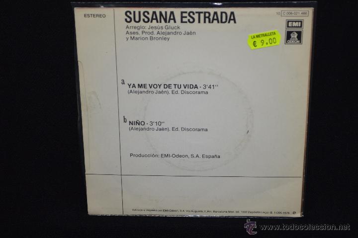 Susana Estrada Ya Me Voy De Tu Vida 1 Sing Sold Through Direct Sale 4013