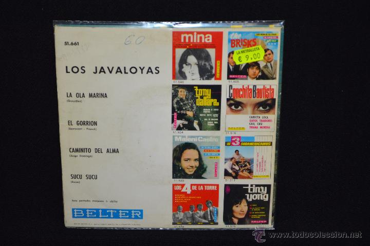 Discos de vinilo: LOS JAVALOYAS - LA OLA MARINA +3 - EP - Foto 2
