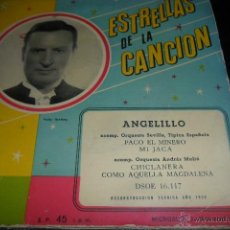 Discos de vinilo: ANGELILLO - PACO EL MINERO/ MI JACA/ CHICLANERA/ COMO AQUELLA MAGDALENA - EP 1956