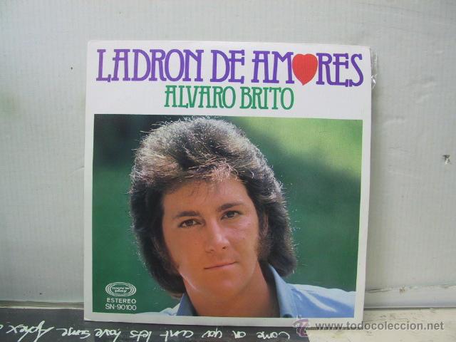 Disques de vinyle: ALVARO BRITO - LADRON DE AMORES / CARRETERA DE MADRID - MOVIEPLAY 1976