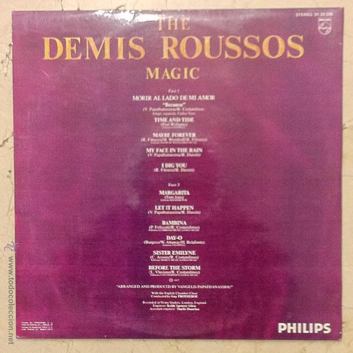 Discos de vinilo: LP DEMIS ROUSSOS - THE MAGIC - PHILIPS 1977. - Foto 2