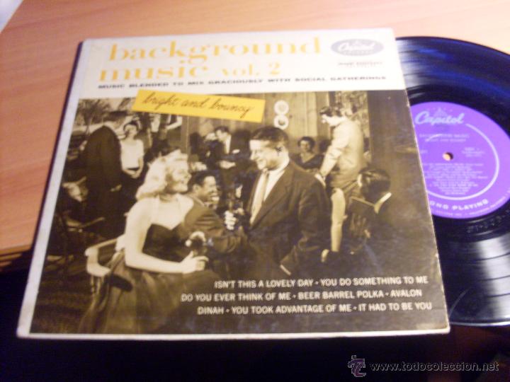 Discos de vinilo: BACKGROUND MUSIC VOL 2. BRIGHT AND BOUNCY. LP USA 10 INCH (B-10)