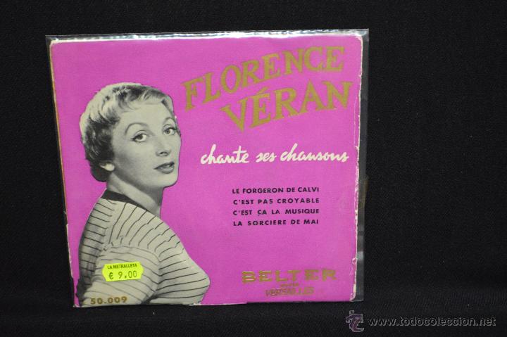 Discos de vinilo: FLORENCE VERAN - LE FORGERON DE CALVI +3 - EP - Foto 1