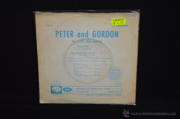 Discos de vinilo: PETER AND GORDON - THE JOKERS +1 - SINGLE - Foto 2