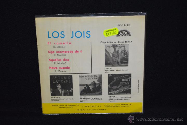 Discos de vinilo: LOS JOIS - EL CAMELLO +3 - EP - Foto 2