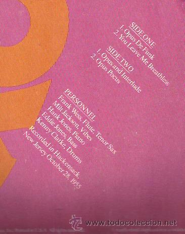 Discos de vinilo: LP MILT JACKSON : OPUS DE JAZZ - Foto 2