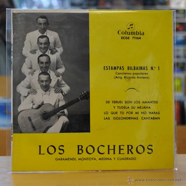 Discos de vinilo: LOS BOCHEROS - ESTAMPAS BILBAINAS N&ordm; 1 - EP - Foto 1