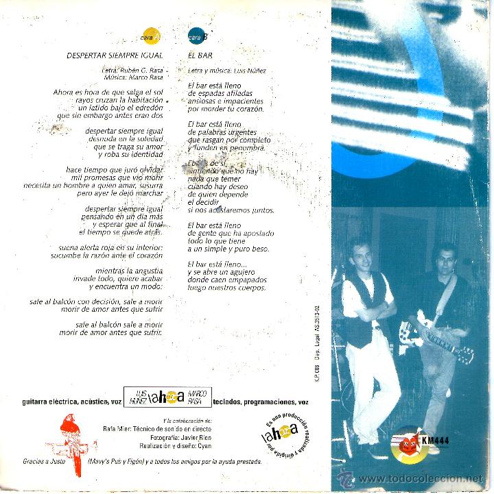 Discos de vinilo: LA HORA / DESPERTAR SIEMPRE IGUAL / EL BAR - Foto 2