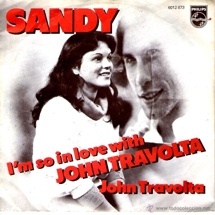 Discos de vinilo: IM SO IN LOVE WITH JOHN TRAVOLTA  SANDY - Foto 2