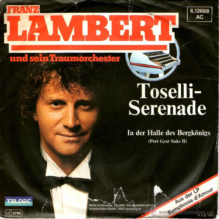 Discos de vinilo: FRANZ LAMBERT TOSELLI SERENADE - Foto 1
