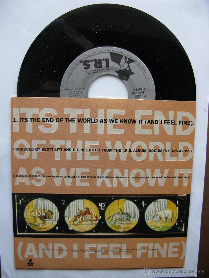 r.e.m. rem it's the end of the world as we know Comprar Singles Vinilos música Pop Rock