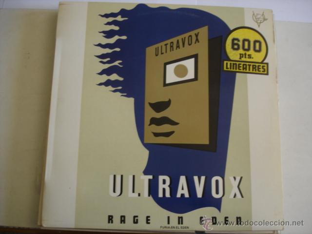 Discos de vinilo: ULTRAVOX   RAGE IN EDEN - Foto 1