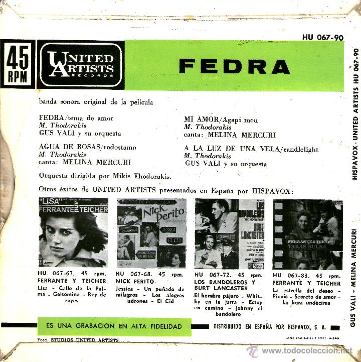 Discos de vinilo: BANDA ORIGINAL DE LA PEL&Iacute;CULA FREDA - Foto 2
