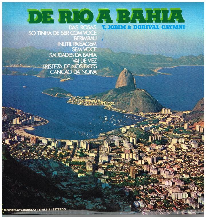 Disques de vinyle: T. Jobim & Dorival Caymni - De Rio a Bahia - Lp 1972 - Buen estado