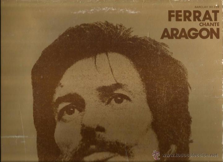 Discos de vinilo: LP JEAN FERRAT : FERRAT CHANTE ARAGON - Foto 1