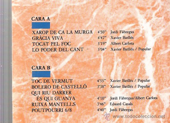 Discos de vinilo: LP LA MURGA ( XAVIER BATLLES, JORDI FABREGAS, ALBERT CARLOTTA ) : ELIXIR - Foto 2