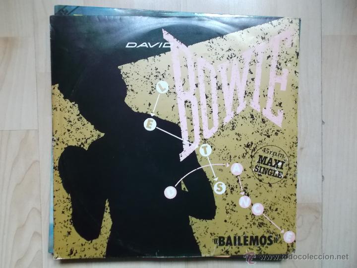 Discos de vinilo: DAVID BOWIE LETS DANCE - CAT PEOPLE - EMI ESPA&Ntilde;A 1983 - Foto 1