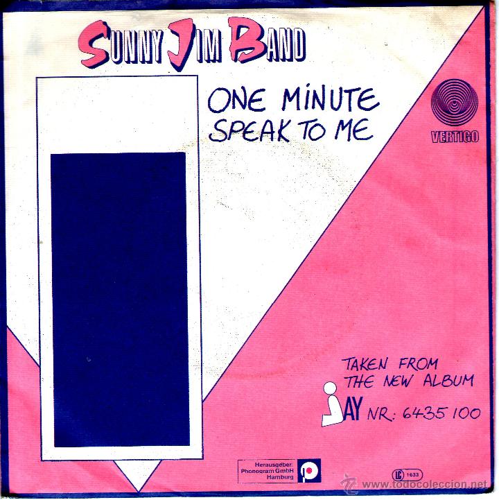 Discos de vinilo: SUNNY JIM BAND ONE MINUTE - Foto 2