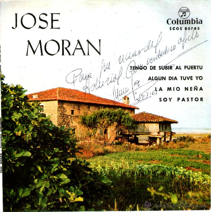 Discos de vinilo: JOSE MORAN TENGO DE SUBIR AL PUERTU + 3 - Foto 1