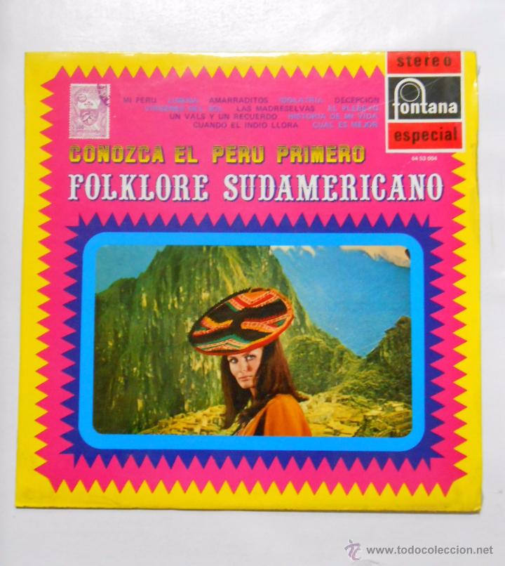 Discos de vinilo: onozca el Per&uacute; primero. Folklore sudamericano - Lp . TDKDA8 - Foto 1