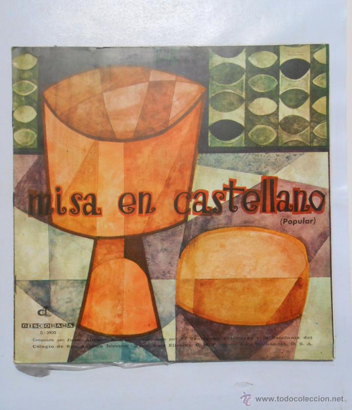 Dischi in vinile: CANCIONES RELIGIOSAS POPULARES - MISA EN CASTELLANO. 33 RPM. TDKDA8