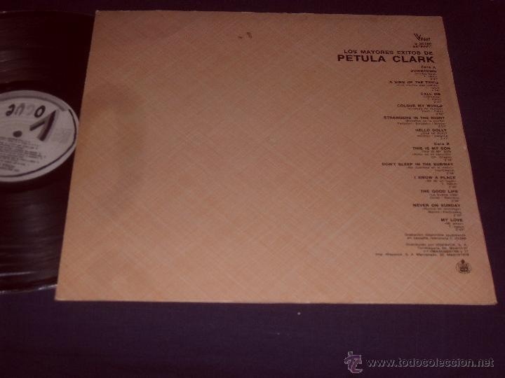 Discos de vinilo: PETULA CLARK LP LOS MAYORES EXITOS MADE IN SPAIN. 1978 - Foto 2