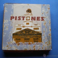 Discos de vinilo: PISTONES LA SIETE MENOS CUARTO + TE BRILLAN LOS OJOS SINGLE TWINS SINGLE 1984 PDELUXE. Lote 48475790