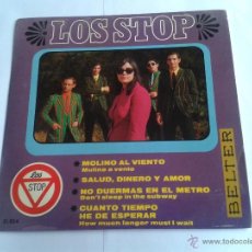 Discos de vinilo: DISCO DE VINILO LOS STOP BELTER 1967 4 CANCIONES MOLINO AL VIENTO - SALUD, DINERO Y AMOR 