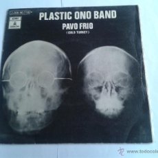 Discos de vinilo: DISCO DE VINILO PLASTICO ONO BAND SINGLE EMI ODEON 1969 PAVO FRIO - NO TE PREOCUPES KYOKO